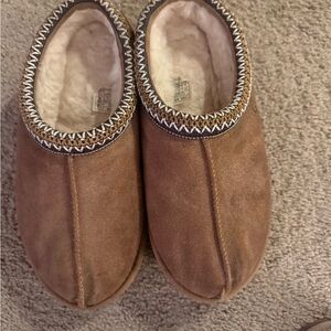 UGG Chestnut Suede Slippers